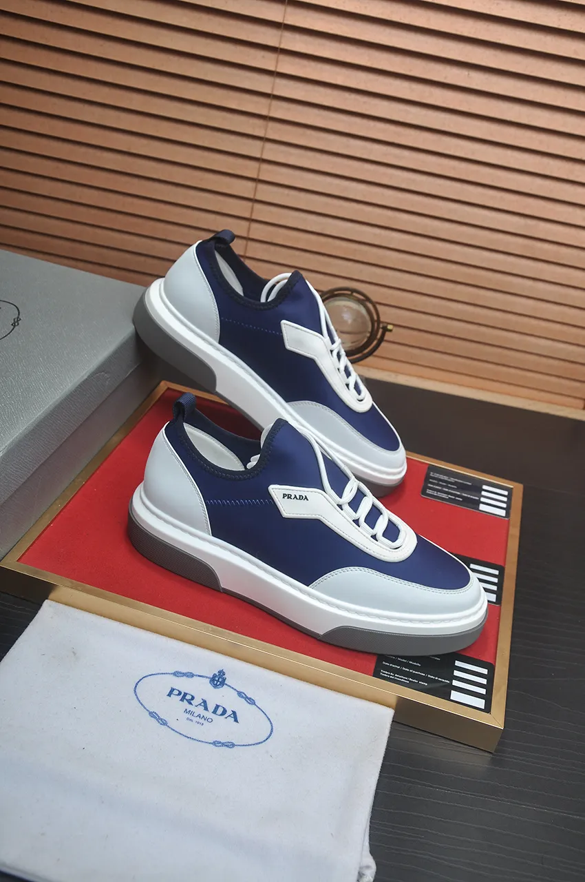 Men's shoes 💰580💶【PRADA】Top original, new season, high quality original goods, top imported calfskin with original imported glue, imported cowhide inside with original cowhide feet, original outsole! Quality guaranteed! Code 38-45 (45 customized)